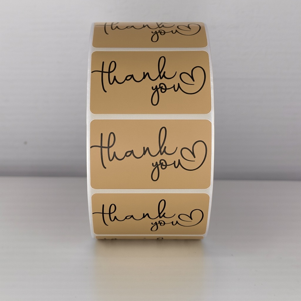 Thank You Stickers Mint Green Heart | Cute Small Business Packaging Labels - Picture 11 of 11